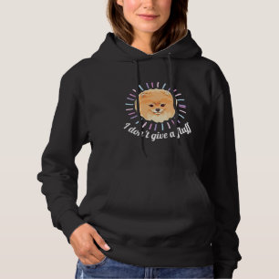 Pull À Capuche Pom Poméranien Je Ne Donne Pas Un Flux 85
