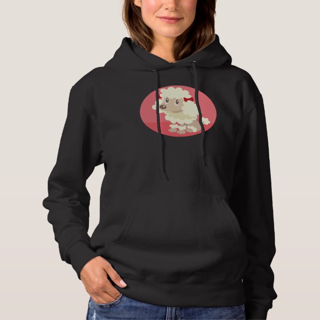 Pull À Capuche Poodle assis (Devant)
