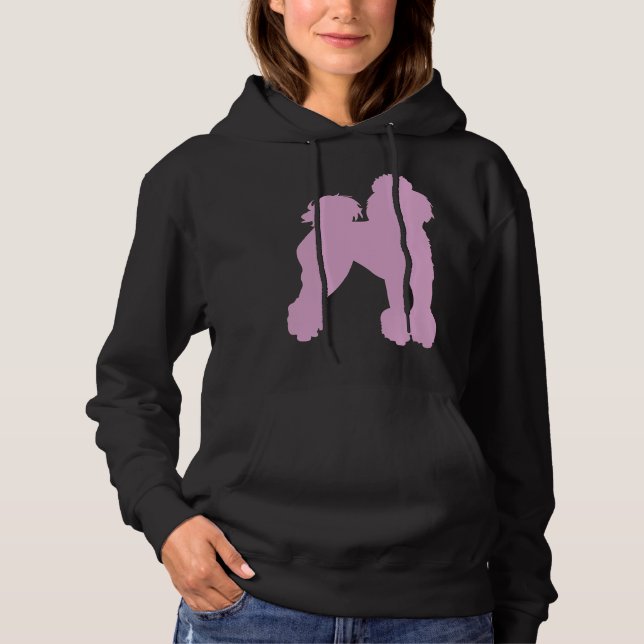Pull À Capuche Poodle rose (Devant)
