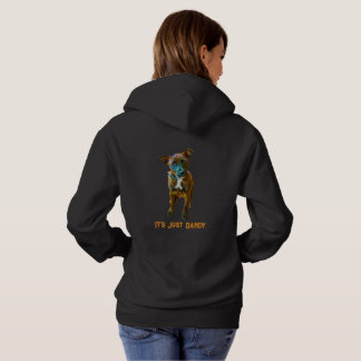 Pull À Capuche Portrait de chien pop art coloré "C'est juste épat