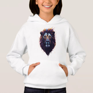 Pull à capuche pour filles | Lion