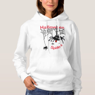 Pull À Capuche Poussière de dessin d'Araignées d'Halloween. Swe
