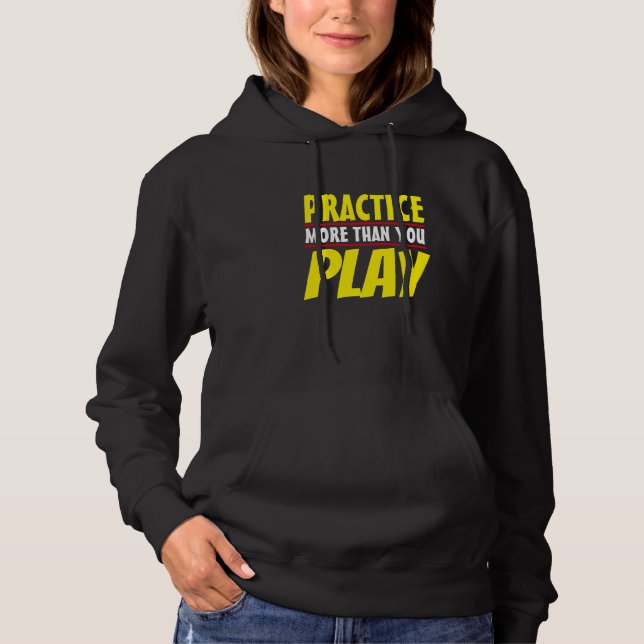 Pull À Capuche Pratique Plus | Motivation Phrase Rouge Typographi (Devant)