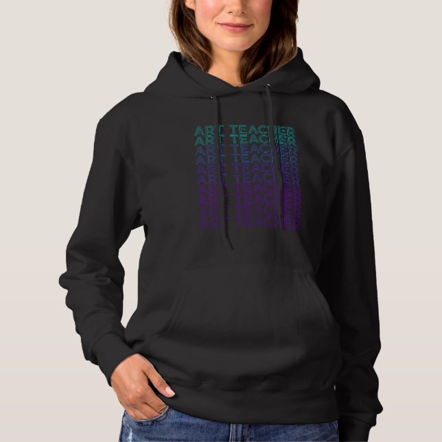 Pull À Capuche Professeur d'art (Devant)