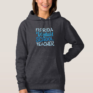 Pull À Capuche Professeur de Florida Virtual School Gris Charbon
