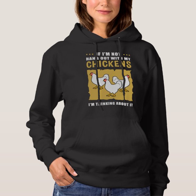 Pull À Capuche Propriétaire De Poulet Ha (Devant)