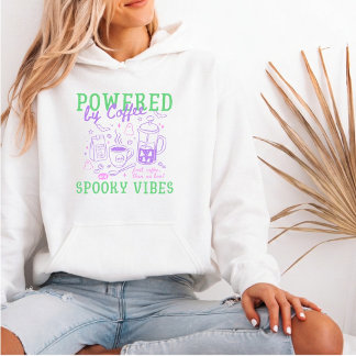 Pull À Capuche Propulsé par le café et les vibrations effrayantes