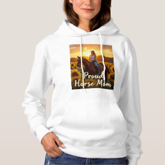 Pull À Capuche Proud Horse Mom Art