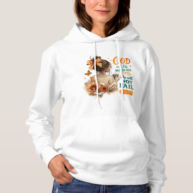 Pull À Capuche Psaume 46:5... (Devant)