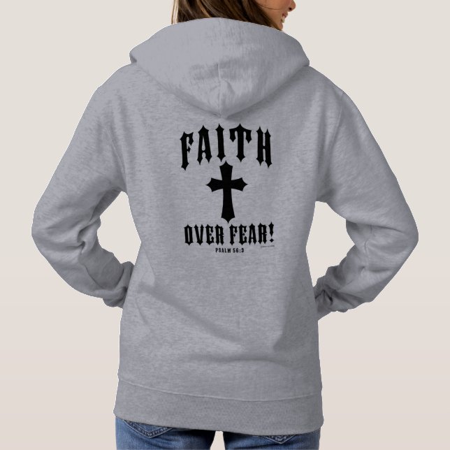 Pull À Capuche Psaume de la peur 56:3 (Dos)
