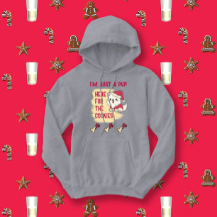 Pull À Capuche Pup Ici Pour Les Cookies Christmas Dog