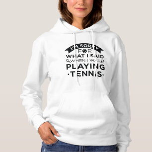Pull À Capuche Quand Je Jouais Au Tennis