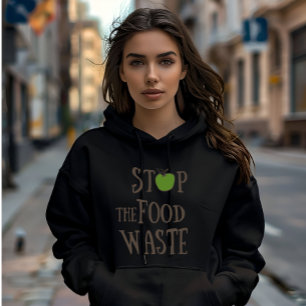 Pull À Capuche Réduire le recyclage des déchets alimentaires écol