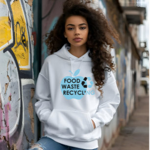 Pull À Capuche Réduire le recyclage des déchets alimentaires écol