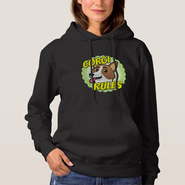 Pull À Capuche Règles Corgi (Devant)