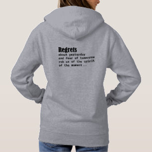 Pull À Capuche Regrettes Sur Hier & Peur De Demain Nous Robots
