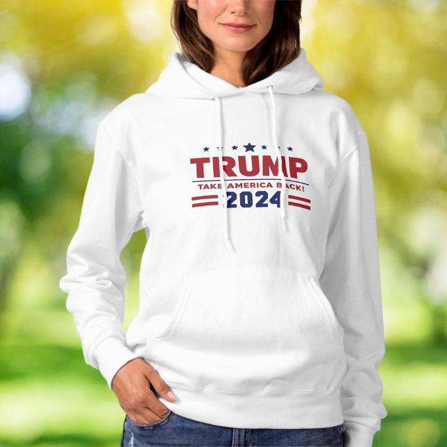 Pull À Capuche Rendre l'Amérique grande Trump 2024 (Trump 2024 Take America Back again)