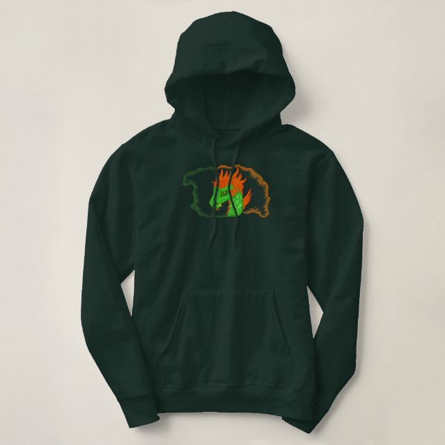 Pull À Capuche Repaire du dragon de feu  (Design devant)
