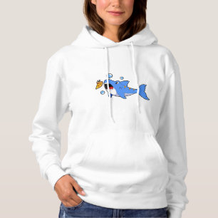 Pull À Capuche Requin avec pizza comme appât