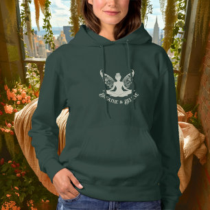 Pull À Capuche Respirer & Croire – Ivory Fairy Yoga Design