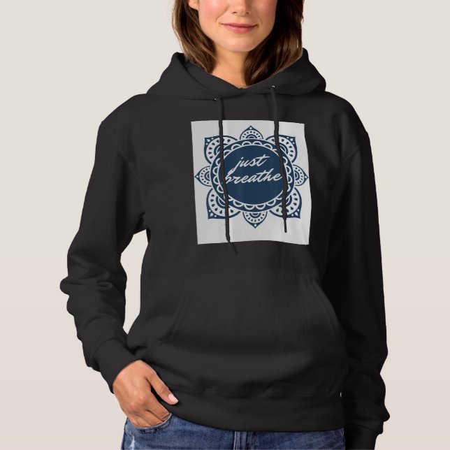 Pull À Capuche Respirer le graphique (Devant)