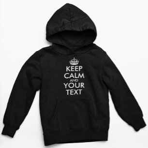 Pull À Capuche Restez calme et continuez - Créez votre propre