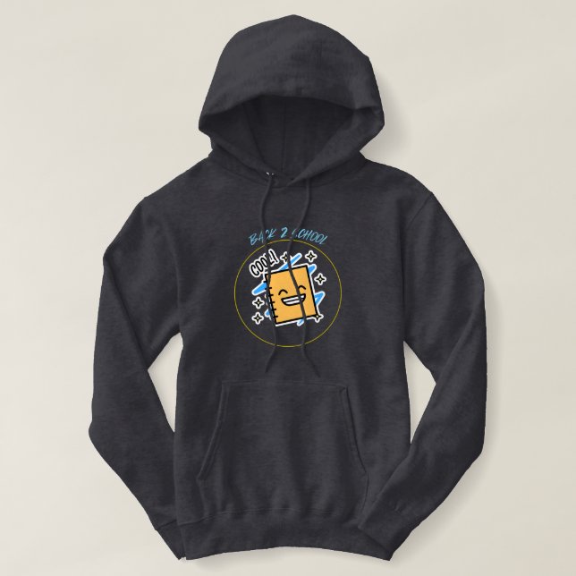 Pull À Capuche Retour 2 École Cool début T-shirt (Design devant)