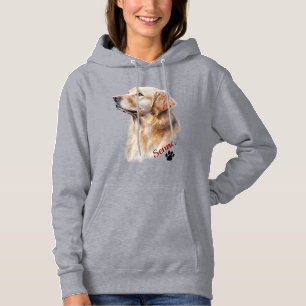 Pull À Capuche Retriever doré personnalisé Nom de l'animal de com