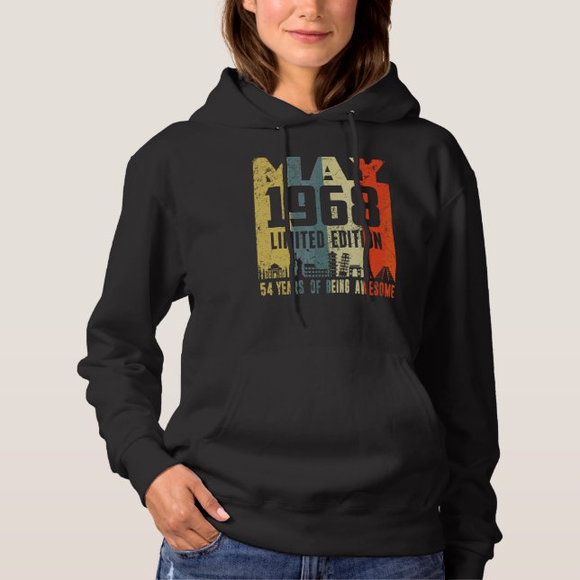 Pull À Capuche Retro mai 1968 54e anniversaire (Devant)