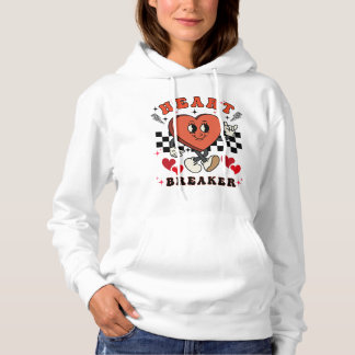 Pull À Capuche Retro Valentine's Day, Coeur briseur
