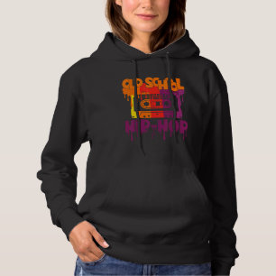 Pull À Capuche Rétro Vieux Hip hop de l'école 80s 90s Cassette Mi