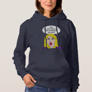 Pull À Capuche RETRO WOMAN avec VOTRE TEXTE vêtements personnalis