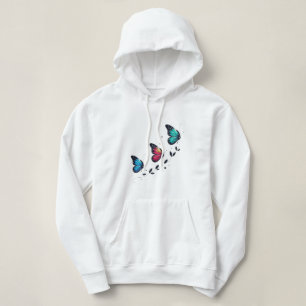 Pull À Capuche Rêves de papillon Ailes pastel Une douce ascension