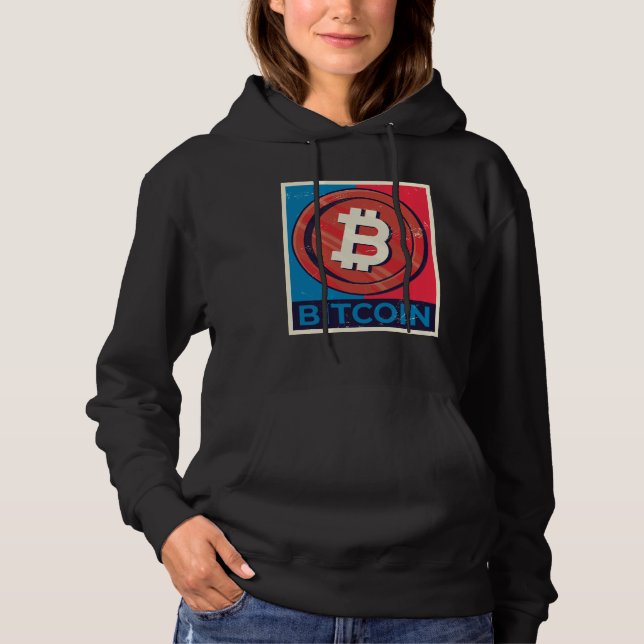 Pull À Capuche Révolution du cristal Bitcoin (Devant)