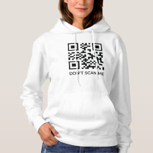 Pull À Capuche rick roll drôle QR code scan ne me scanner pas swe