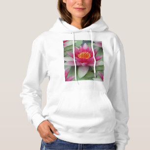 Pull À Capuche Rose Lotus Water Lily
