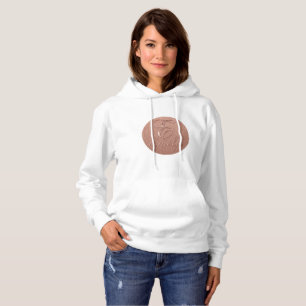Pull À Capuche Rose personnalisé Parties scintillant Gold Design