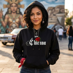 Pull À Capuche Rose Rouge Chicana