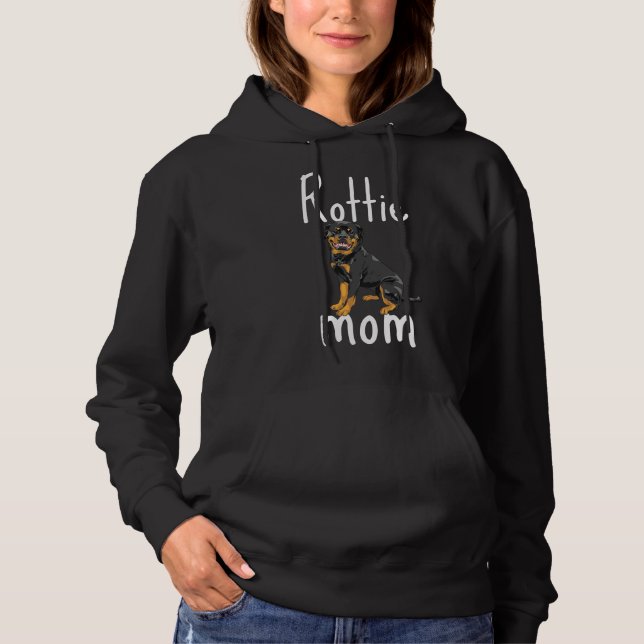 Pull À Capuche Rottie Mom Vector Rottweiler (Devant)