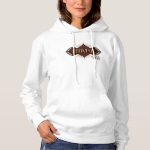 Pull À Capuche Rouge & Or Art Déco Obliviate Spell Graphisme
