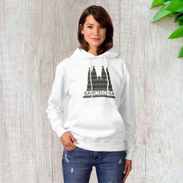 Pull À Capuche Sagrada Familia Barcelona Skyline (Créateur téléchargé)