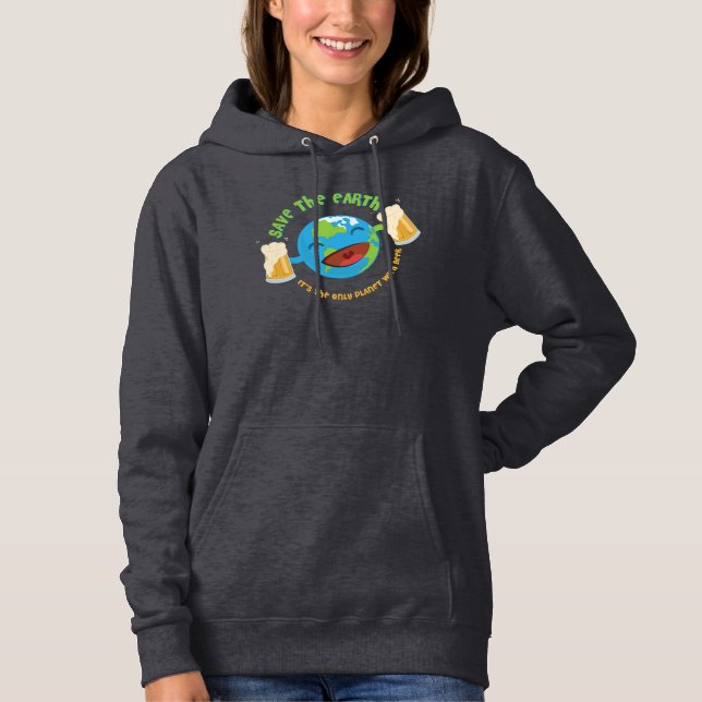 Pull À Capuche Sauvez la Terre (Devant)