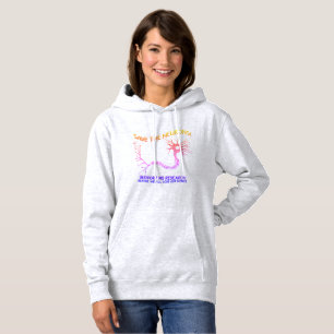 Pull À Capuche Sauvez les neurones - arc-en-ciel