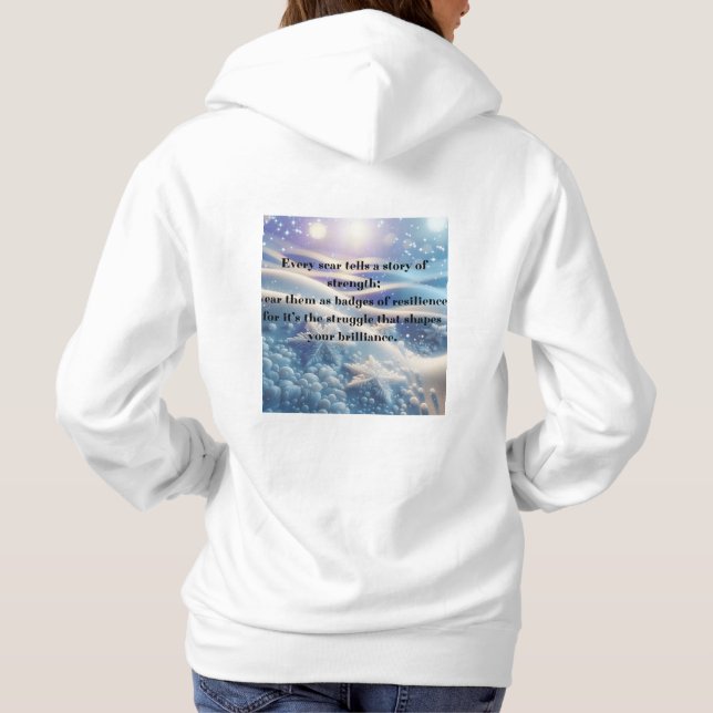 Pull À Capuche Scars Into Scars - Resilience Affirmation (Dos)