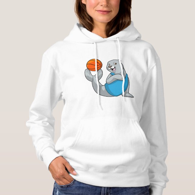 Pull À Capuche Sceau à Basketball Sports (Devant)