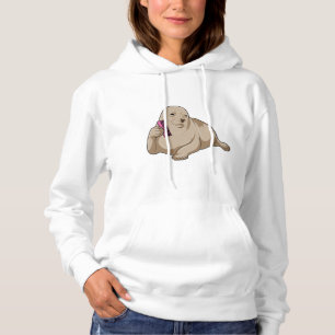Pull À Capuche Sceau comme coiffeur avec peigne