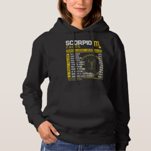 Pull À Capuche Scorpio Faits merveilleux signe Zodiaque Scorpio B