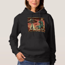Selfie Dino UFO : Panique Vintage (Sweat - shirt à
