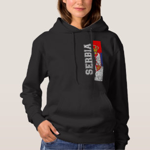 Pull À Capuche Serbie Heritage Pride Pays Soutien Drapeau Serbe