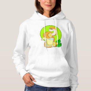 Pull À Capuche Serpent avec verre de jus de citron